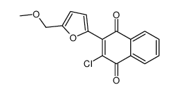 2-chloro-3-[5-(methoxymethyl)furan-2-yl]naphthalene-1,4-dione Structure