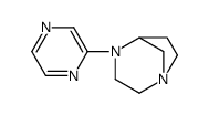 1,4-Diazabicyclo[3.2.1]octane,4-pyrazinyl-,(-)-(9CI) structure