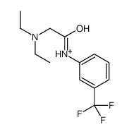 diethyl-[2-oxo-2-[3-(trifluoromethyl)anilino]ethyl]azanium结构式