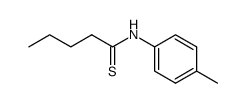 thiovaleric acid p-toluidide Structure