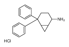 5,5-diphenylbicyclo[4.1.0]heptan-2-amine,hydrochloride Structure