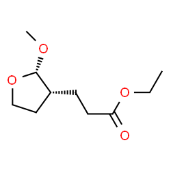 3-Furanpropanoicacid,3-ethyltetrahydro-2-methoxy-,(2S,3R)-(9CI) Structure
