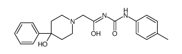 2-(4-hydroxy-4-phenylpiperidin-1-yl)-N-[(4-methylphenyl)carbamoyl]acetamide Structure