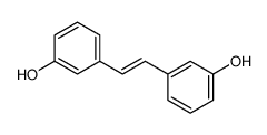 (E)-1-(3-hydroxyphenyl)-2-(3-hydroxyphenyl)ethene结构式