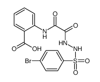 2-[[[(4-bromophenyl)sulfonylamino]carbamoylformyl]amino]benzoic acid Structure