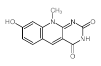 Pyrimido(4,5-b)quinoline-2,4(3H,10H)-dione, 8-hydroxy-10-methyl-结构式