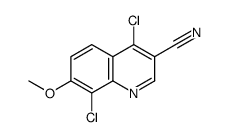 4,8-Dichloro-7-methoxy-3-quinolinecarbonitrile Structure