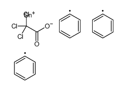 triphenylstannyl 2,2,2-trichloroacetate Structure