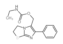 (3-phenyl-6-thia-1,4-diazabicyclo[3.3.0]octa-2,4-dien-2-yl)methyl N-ethylcarbamate结构式