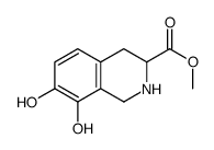 3-Isoquinolinecarboxylic acid, 1,2,3,4-tetrahydro-7,8-dihydroxy-, methyl ester (9CI)结构式