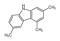 9H-Carbazole, 2,4,6-trimethyl- Structure