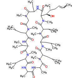 环孢菌素结构式