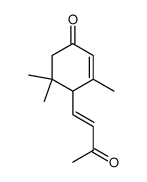 4-(4'-oxo-2',6',6'-trimethyl-2'-cyclohexen-1'-yl)-3-buten-2-one结构式