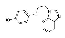 4-[2-(benzimidazol-1-yl)ethoxy]phenol Structure