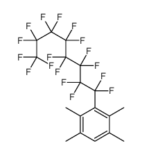 3-(1,1,2,2,3,3,4,4,5,5,6,6,7,7,8,8,8-heptadecafluorooctyl)-1,2,4,5-tetramethylbenzene结构式