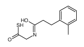 N-(3-phenylpropionyl)glycine methylthio ester Structure