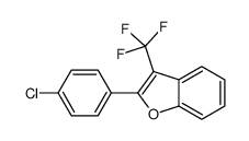 2-(4-chlorophenyl)-3-(trifluoromethyl)-1-benzofuran Structure