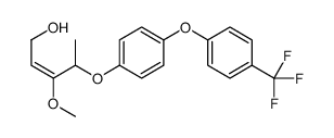 3-methoxy-4-[4-[4-(trifluoromethyl)phenoxy]phenoxy]pent-2-en-1-ol结构式