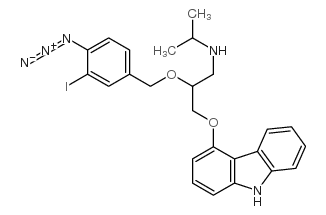 4-azido-3-iodobenzylcarazolol结构式