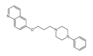 6-(3-(4-Phenyl-1-piperazinyl)propoxy)quinoline structure