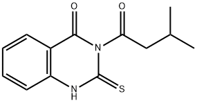 3-(3-methylbutanoyl)-2-sulfanylquinazolin-4(3H)-one结构式