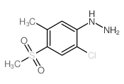 [2-氯-5-甲基-4-(甲基磺酰基)苯基]-肼结构式