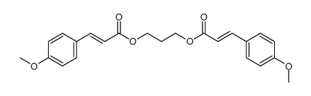 (E)-3-(4-Methoxy-phenyl)-acrylic acid 3-[(E)-3-(4-methoxy-phenyl)-acryloyloxy]-propyl ester Structure