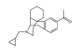 3-acetyl-N-(cyclpropylmethyl)morphinan结构式