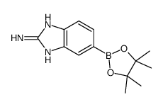 5-(4,4,5,5-tetramethyl-1,3,2-dioxaborolan-2-yl)-1H-benzo[d]imidazol-2-amine Structure