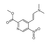 (E)-methyl 4-(2-(dimethylamino)vinyl)-5-nitropicolinate Structure