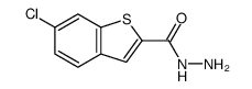 6-chloro-1-benzothiophene-2-carbohydrazide Structure