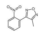 3-methyl-4-(2-nitrophenyl)-1,2,5-oxadiazole结构式