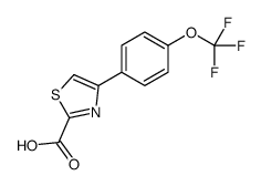 4-(4-TRIFLUOROMETHOXY-PHENYL)-THIAZOLE-2-CARBOXYLIC ACID结构式