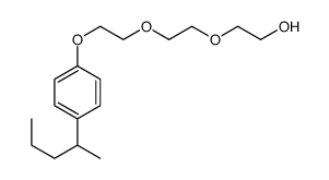 2-[2-[2-(4-pentan-2-ylphenoxy)ethoxy]ethoxy]ethanol结构式