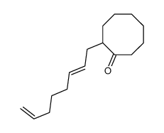 2-octa-2,7-dienylcyclooctan-1-one Structure