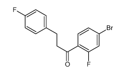 4'-BROMO-2'-FLUORO-3-(4-FLUOROPHENYL)PROPIOPHENONE结构式