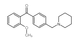 2-METHOXY-4'-PIPERIDINOMETHYL BENZOPHENONE structure