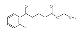 ETHYL 5-(2-IODOPHENYL)-5-OXOVALERATE Structure