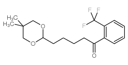 5-(5,5-DIMETHYL-1,3-DIOXAN-2-YL)-2'-TRIFLUOROMETHYLVALEROPHENONE Structure