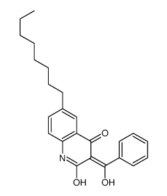 (3E)-3-[hydroxy(phenyl)methylidene]-6-octyl-1H-quinoline-2,4-dione Structure