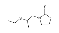 2-Pyrrolidinethione,1-[2-(ethylthio)propyl]-结构式