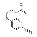 4-(4-cyanophenoxy)butanoyl chloride Structure