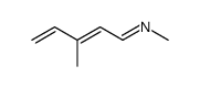 Methyl-[(E)-3-methyl-penta-2,4-dien-(E)-ylidene]-amine Structure