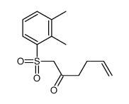 1-(2,3-dimethylphenyl)sulfonylhex-5-en-2-one Structure