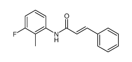 2-Propenamide, N-(3-fluoro-2-methylphenyl)-3-phenyl-, (2E)结构式