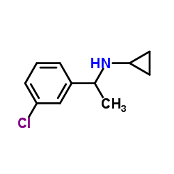 N-[1-(3-Chlorophenyl)ethyl]cyclopropanamine Structure