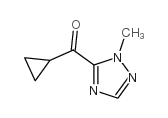 cyclopropyl-(2-methyl-1,2,4-triazol-3-yl)methanone结构式