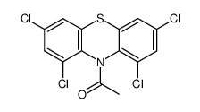 10-acetyl-1,3,7,9-tetrachloro-10H-phenothiazine结构式