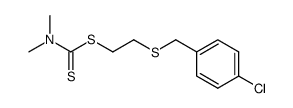 dimethyl-dithiocarbamic acid-[2-(4-chloro-benzylsulfanyl)-ethyl ester] Structure