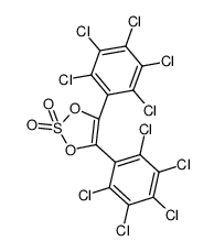 4,5-bis(pentachlorophenyl)-1,3,2-dioxathiole 2,2-dioxide Structure